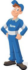 Tom mascotte